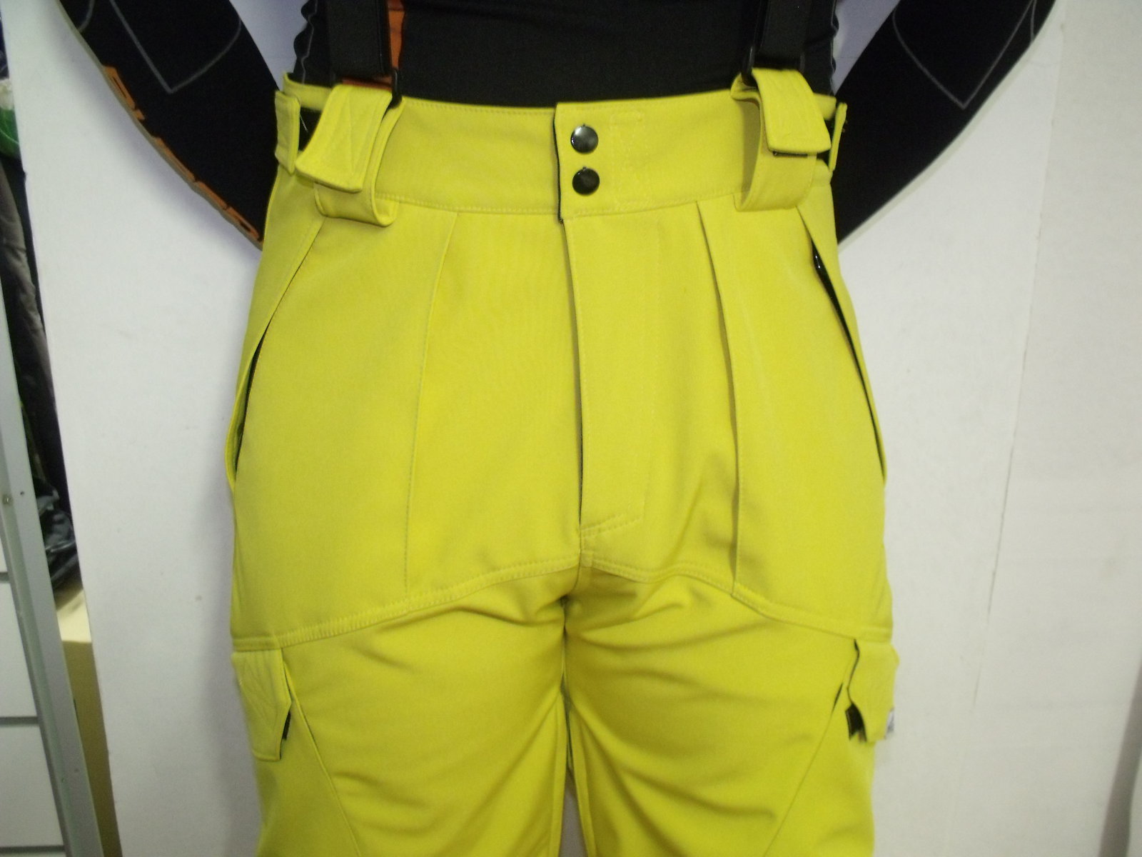 Montagna férfi softshell nadrág - sárga