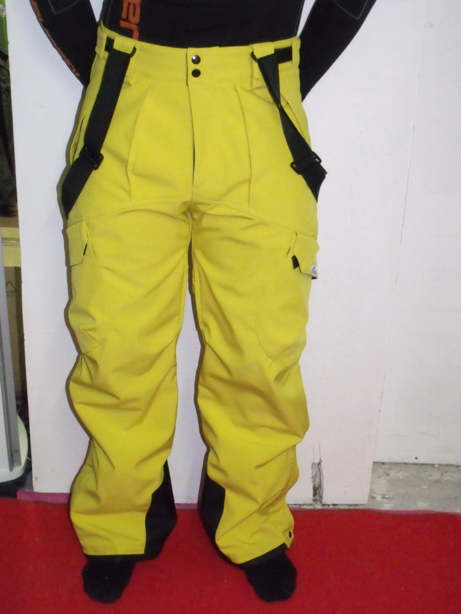 Montagna férfi softshell nadrág - sárga