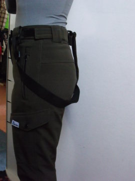 keki barna  női Montagna softshell nadrág