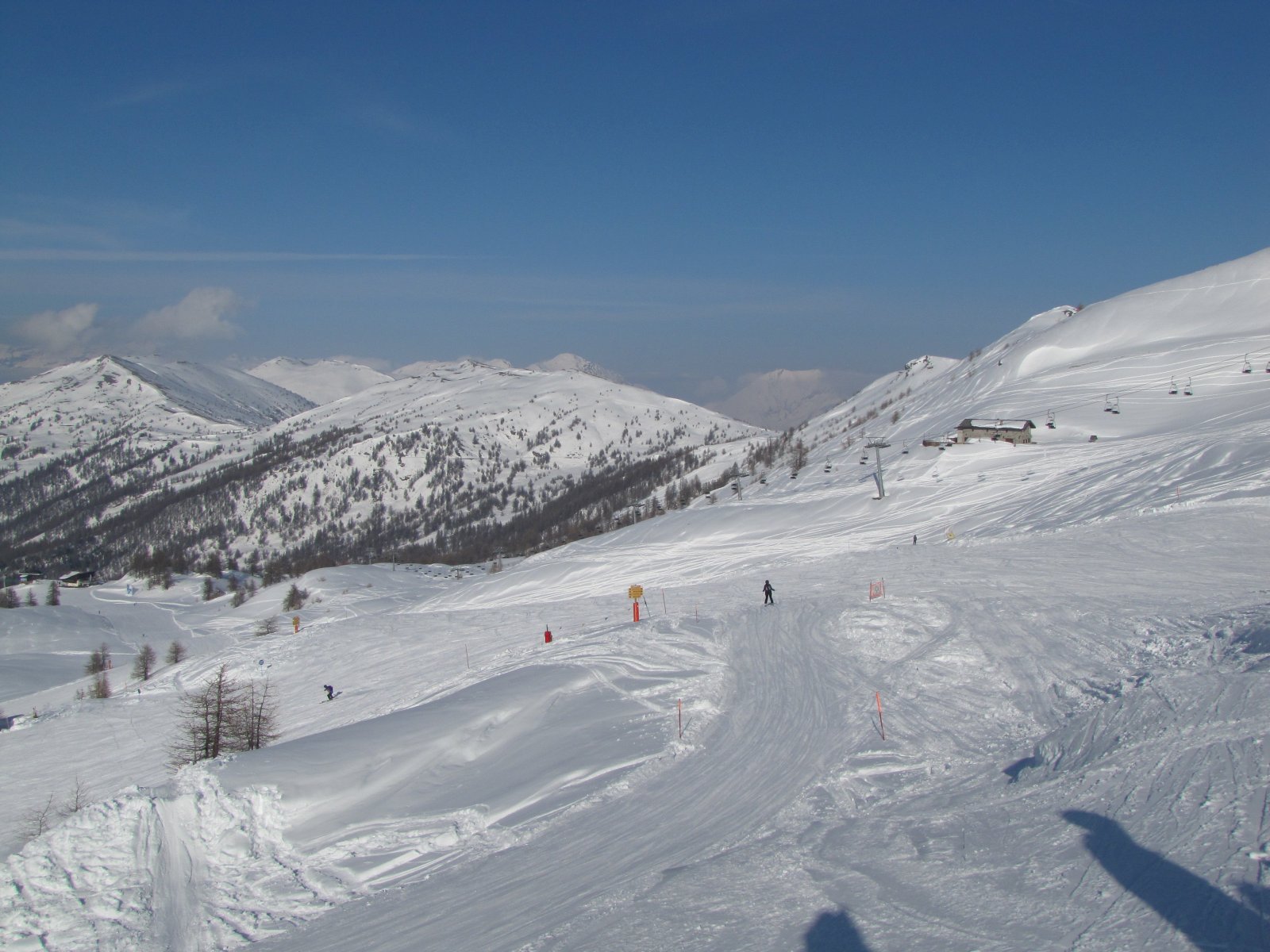 Sauze d'Oulx felső pályái