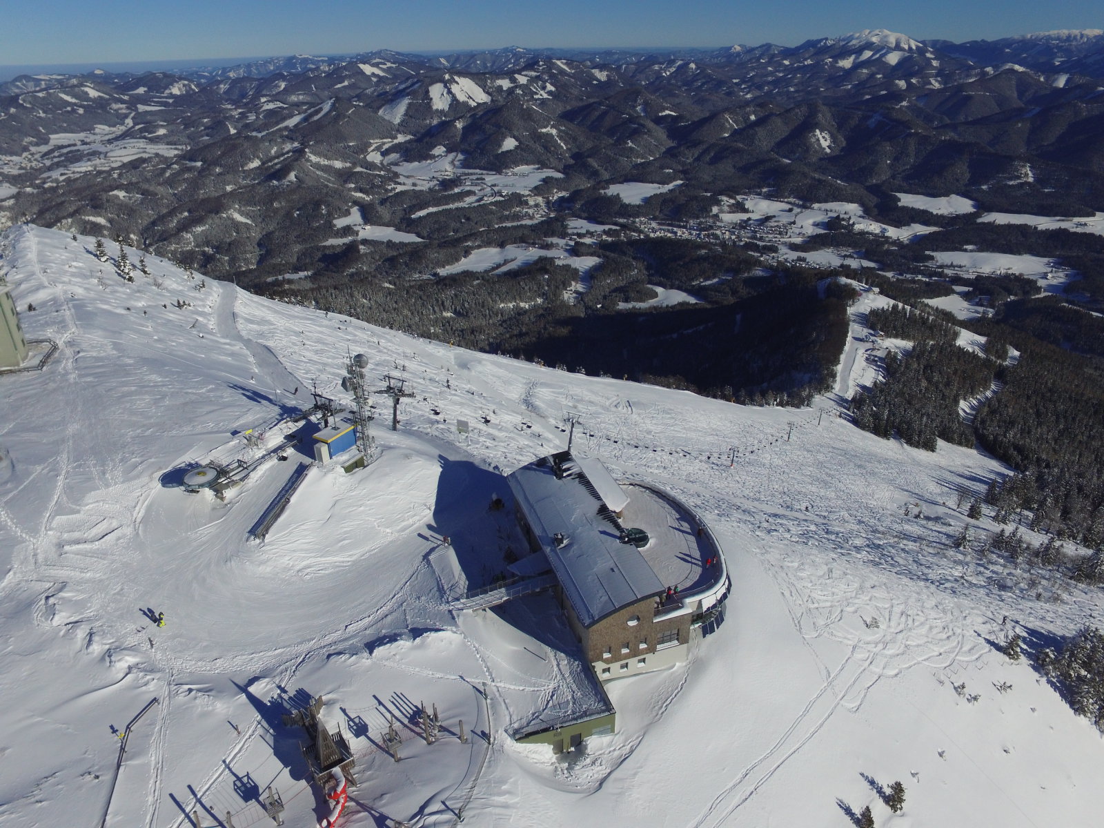 A Terzenhaus Gemeindealpe csúcsán
