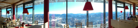 A Terzerhaus étterméből csodás panorámában gyönyörködhetünk.