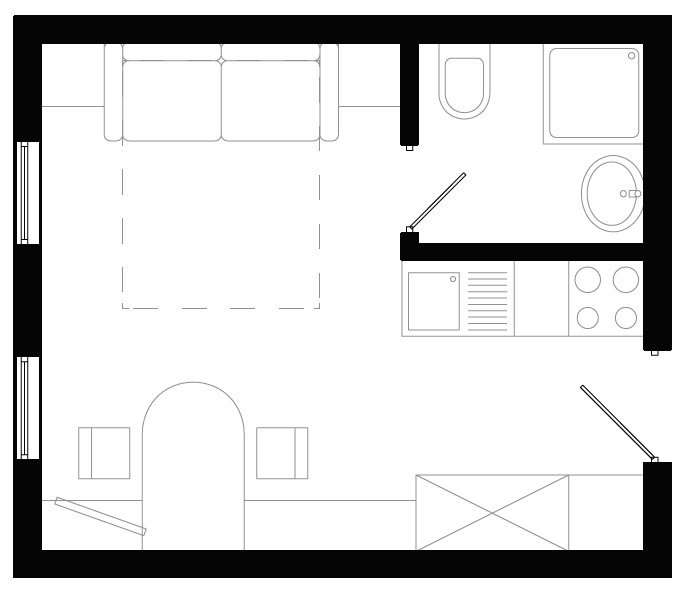 Kis apartman (2 fős)