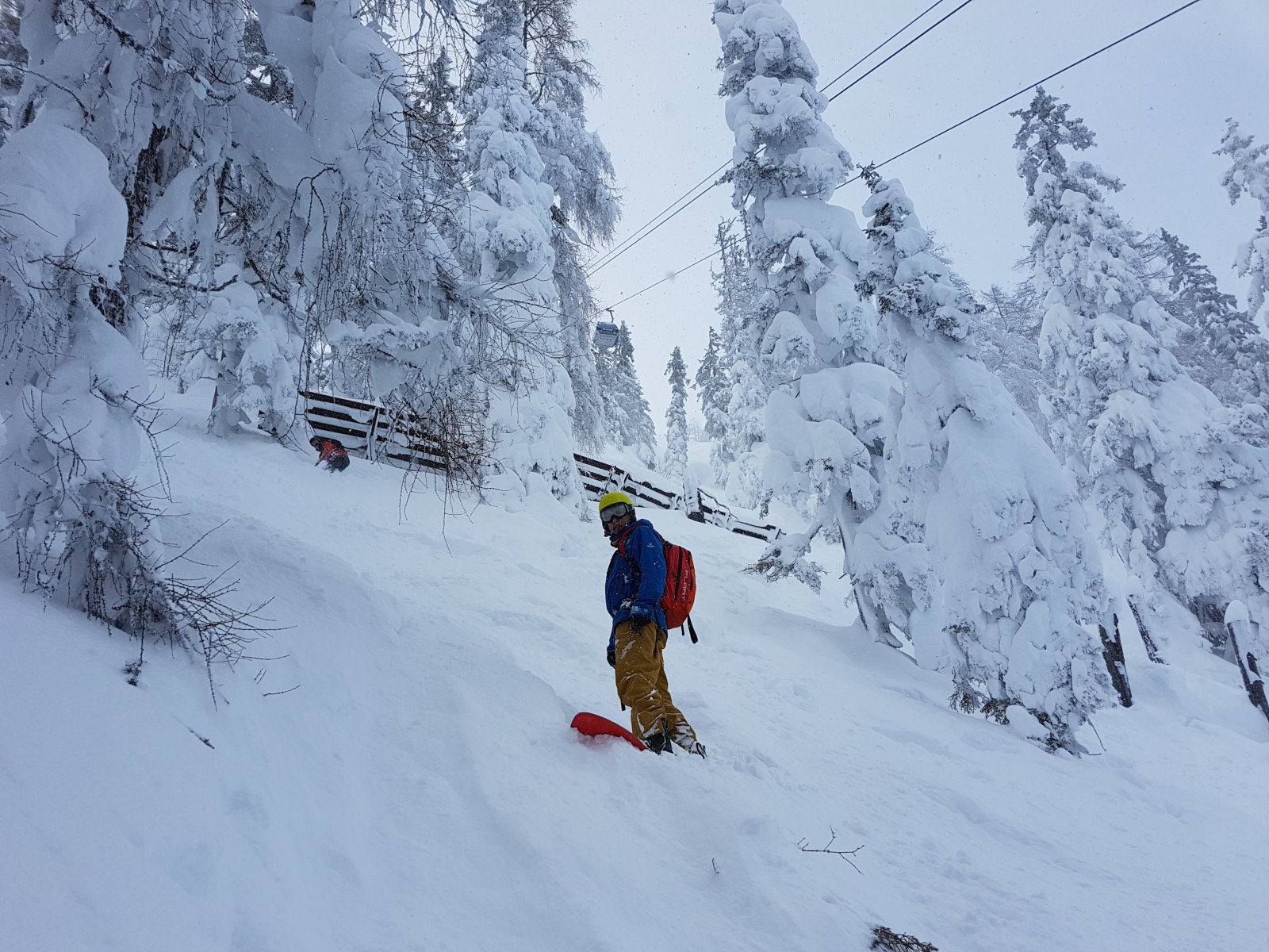 Werfenweng, a kabinos lift nyomvonalán