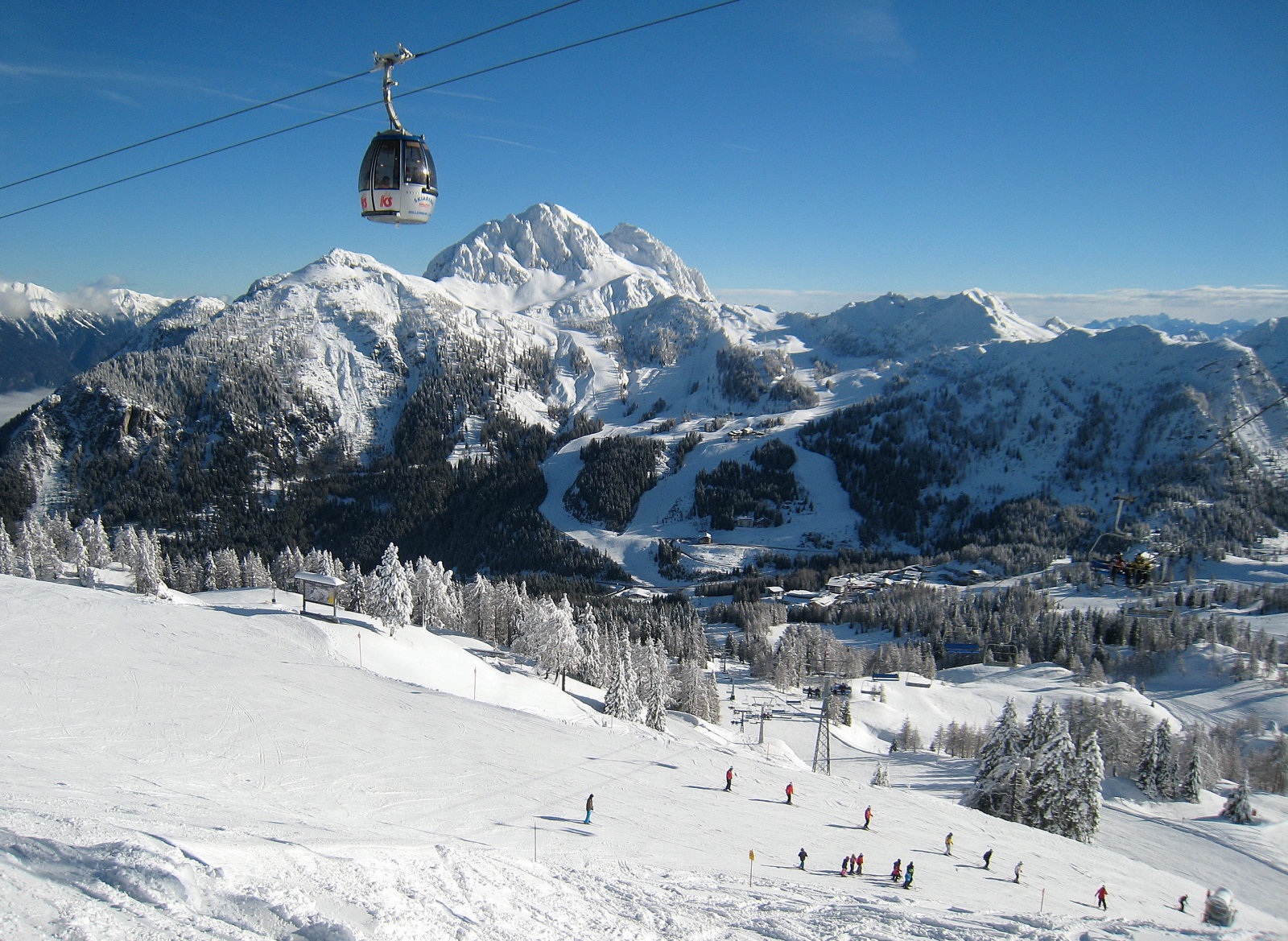 110 km hóbiztos sípálya vár Nassfelden