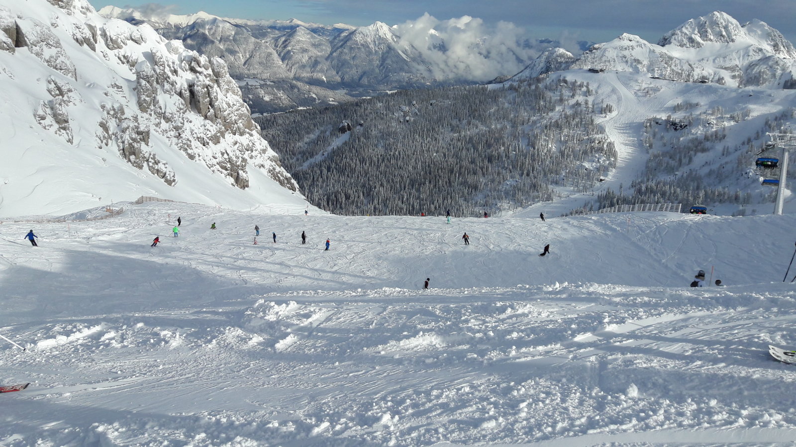 Csodaszép széles sípálya