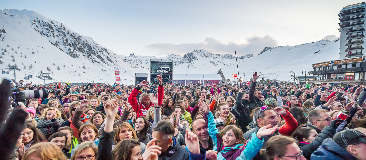 Hatalmas tömeg gyűlt össze a tavalyi Live in Tignes fesztiválon | Fotó: tignes.net