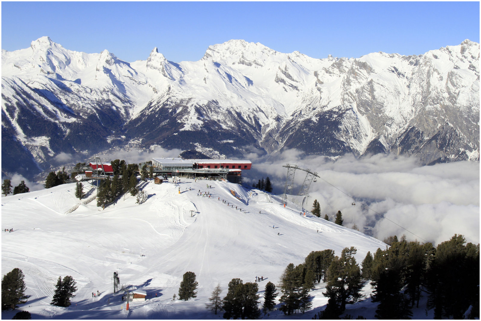Nendaz - a Tracouet csúcs 2200 méteren  | Fotó: Arnaud Delhez