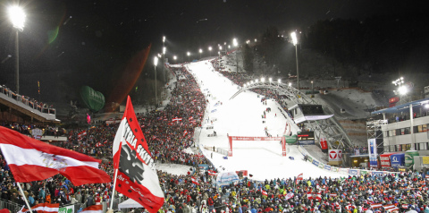 Stájerország és Schladming számára minden évben nagy ünnep a Night Race. Idén 50 ezer néző szurkolt a Planai Arénában. | Fotó: Harald Steiner / ÖW