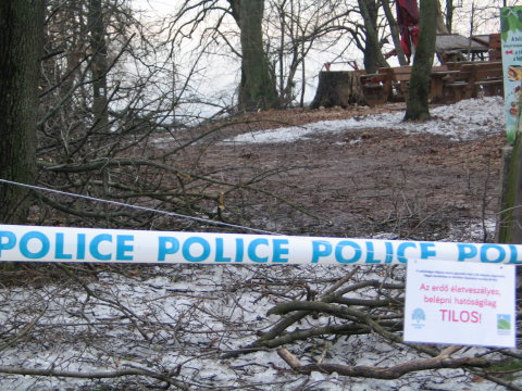 A kilátást most nem lehet megnézni, a környéket lezárták