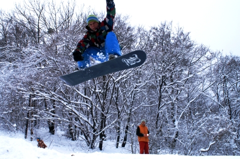 Megnyitottuk a szezont, az első havas napot teljesen kihasználva Bp. "hegycsúcsán" 2010.11.27.