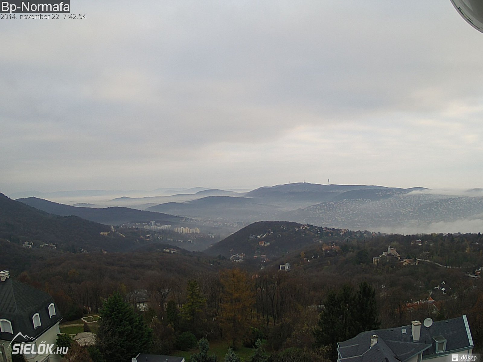 Normafa reggeli panoráma 2014. november 22-én