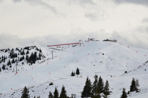 Kitzbühel múlt hétvégén, azóta itt is olvadt, de még lehet síelni