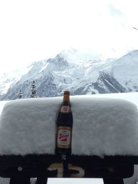 Enny hó esett vasárnap reggelre Zell am See-ben