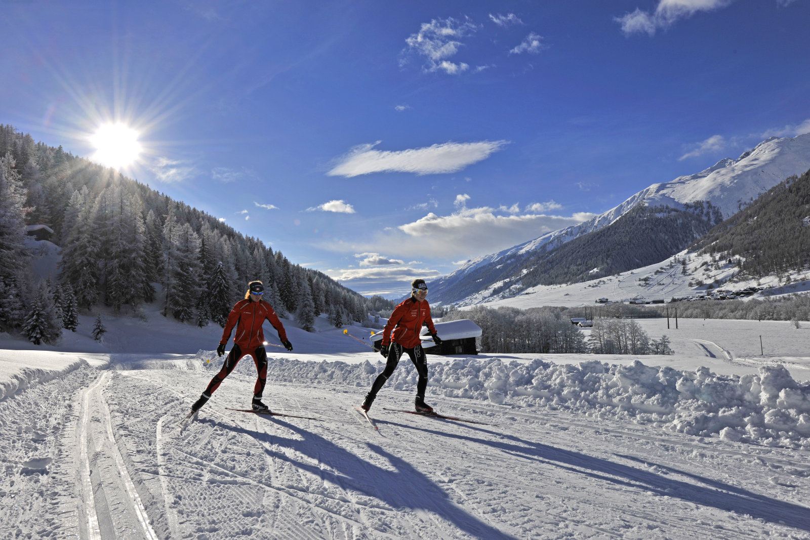 Korcsolyázó sífutók - Obergoms
