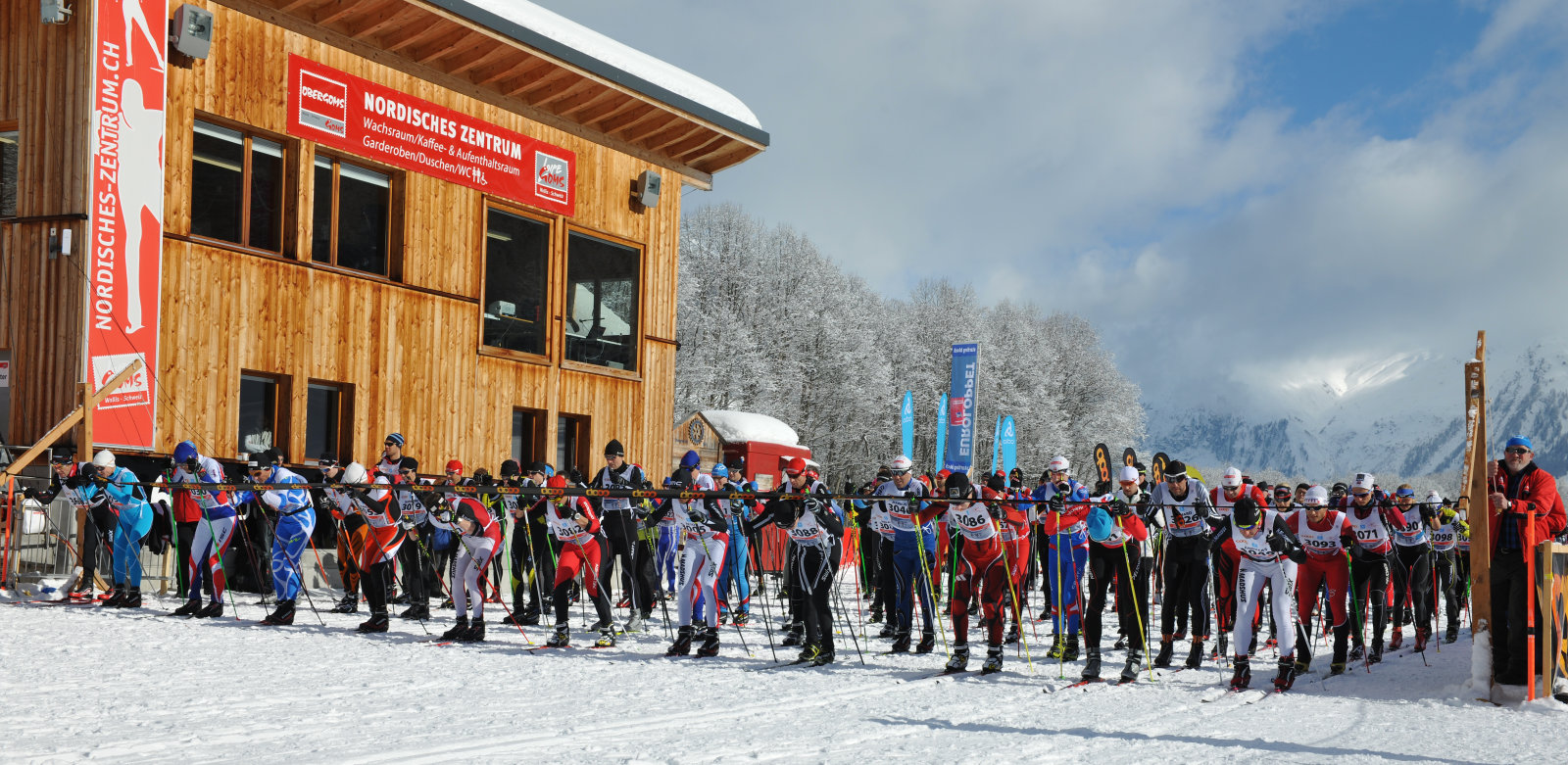 Gommerlauf - a nemzetközi verseny rajtja az Obergoms Sífutóközpontban
