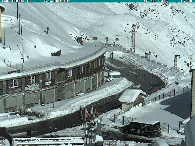 Stelvio-hágó webkamera