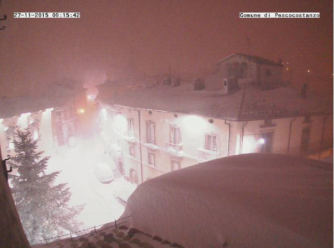 Pescocostanzo (1395 m) webkamera kora reggel