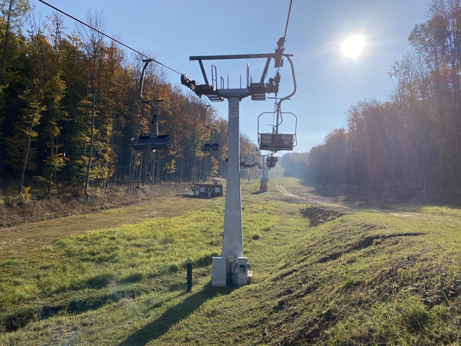 Közel 20 perc alatt jutottunk a felső állomásra