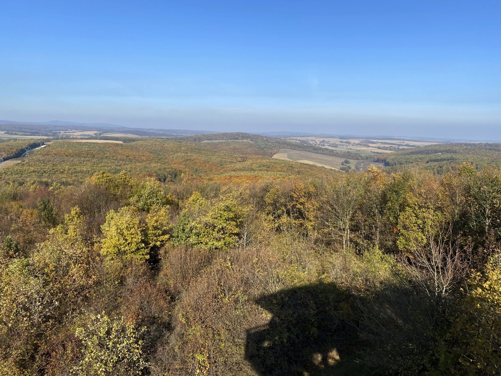 Őszi Bakony a kilátóból