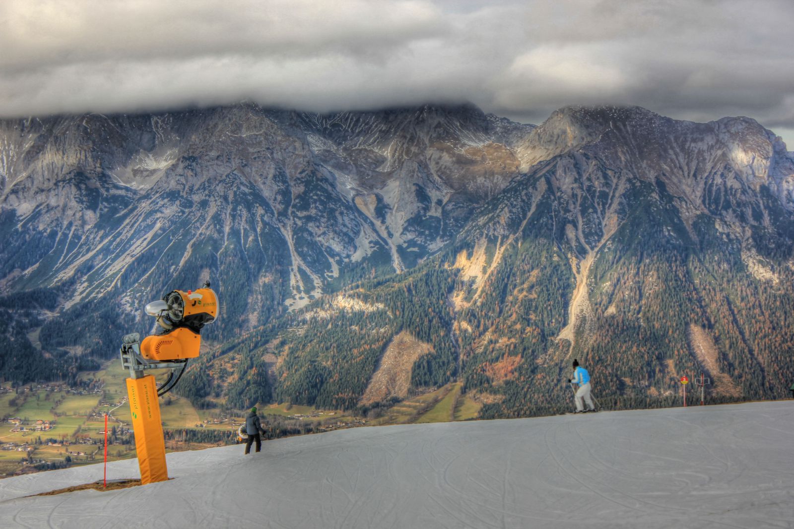 Schladming - fehérség a pályákon - Fotó: Stánicz Balázs (Stani)