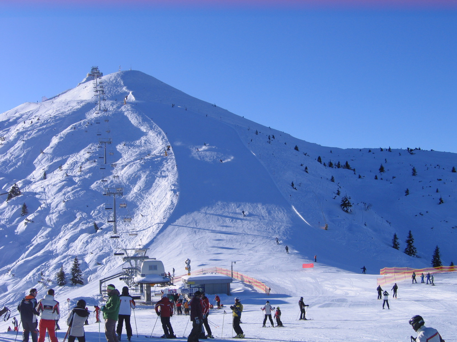 A Cima Paganelláról levezető pálya.