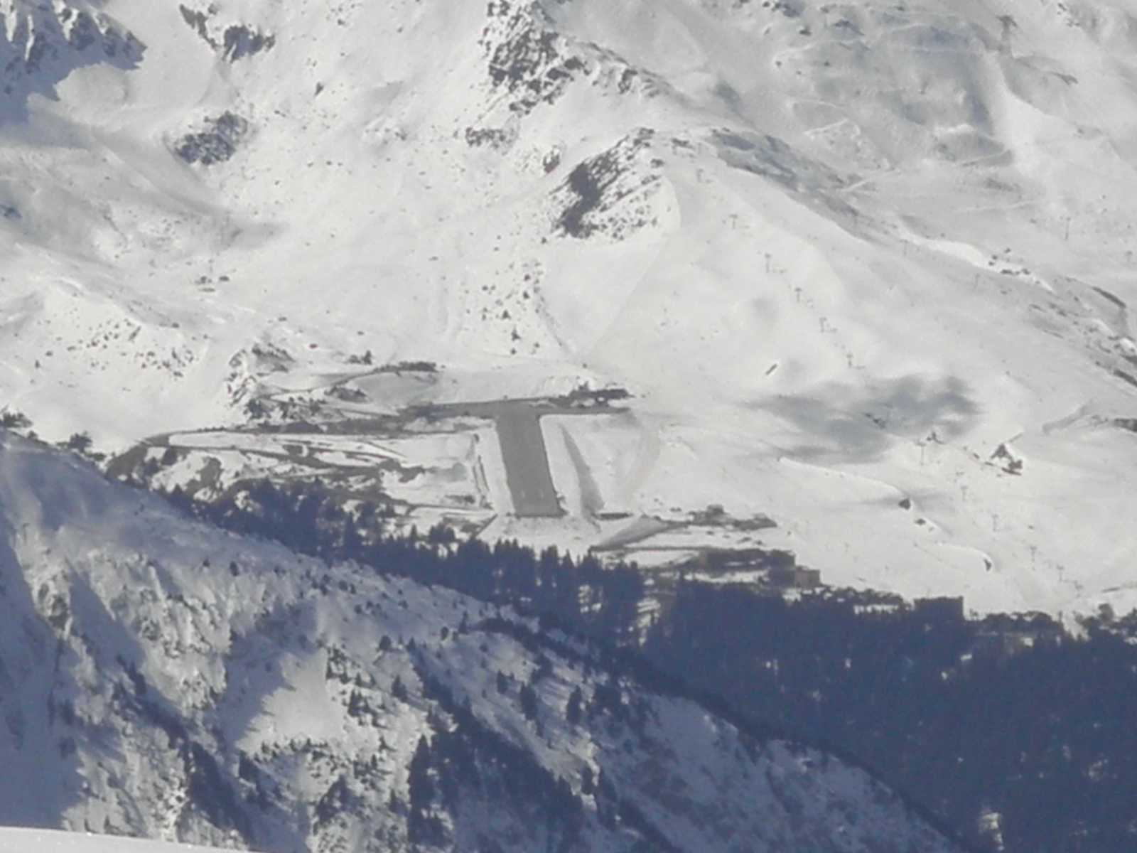 Courcheveli reptér a gleccserről(Bellecote)