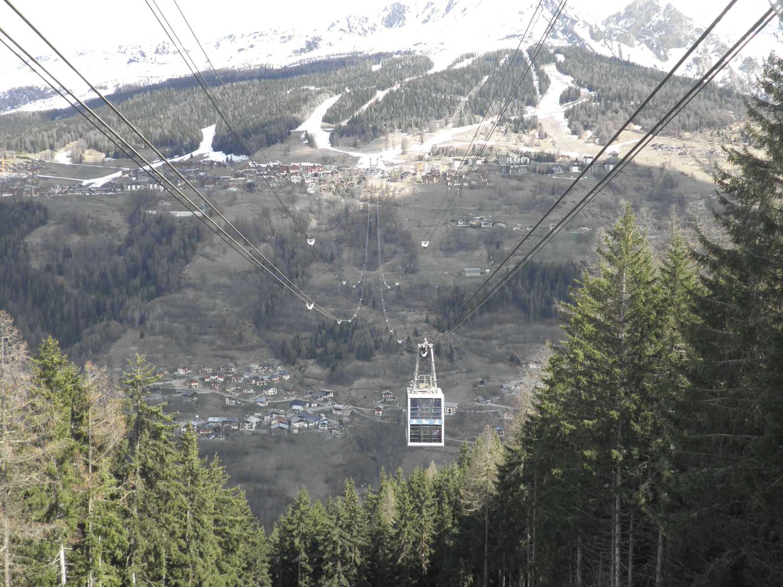 Vanoise Express, szemben Vallandry