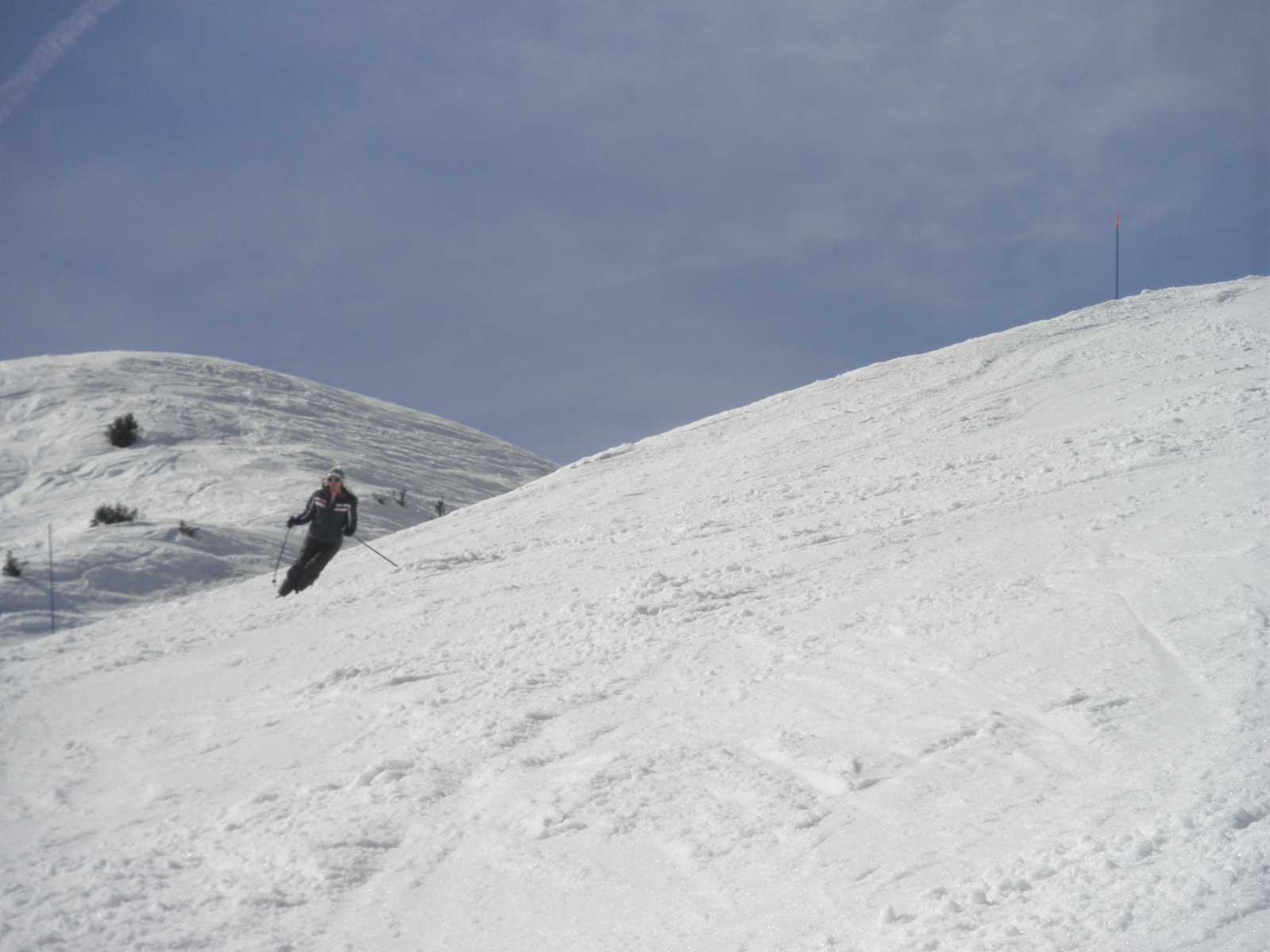 Plagne Soleil-be vezető kék pálya