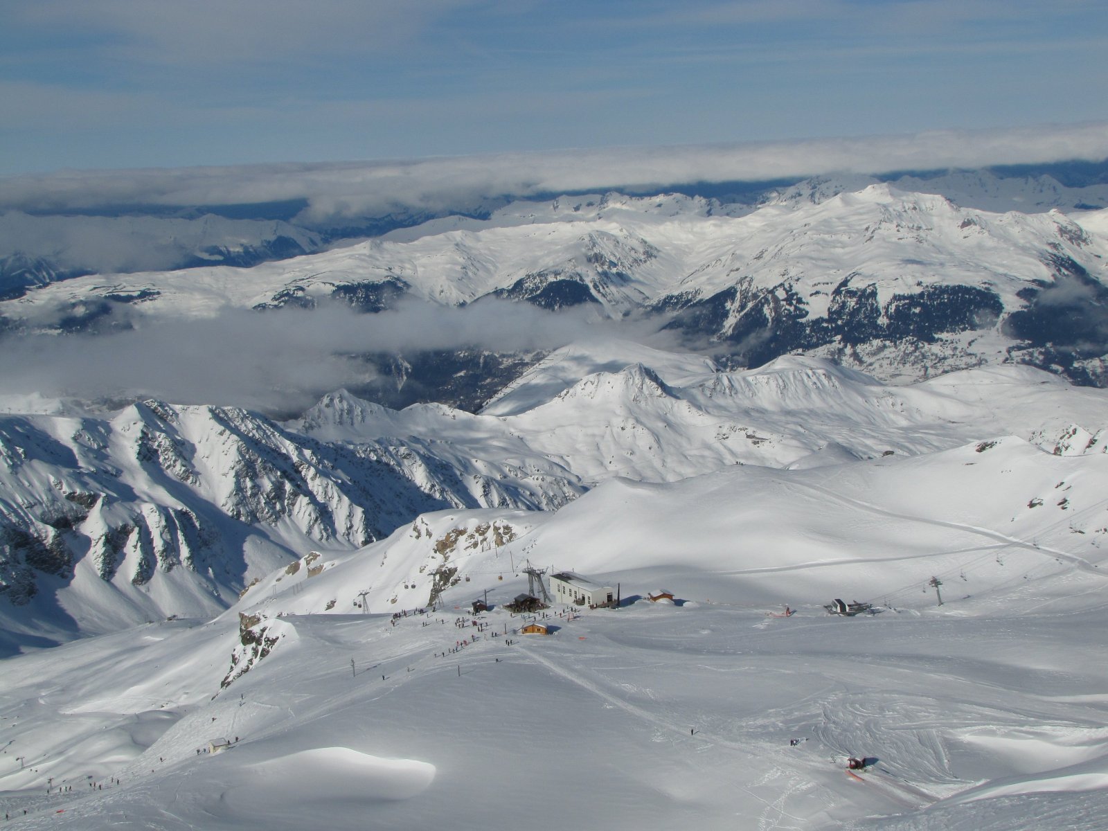 Lent a Bellecote kabinos felső állomása