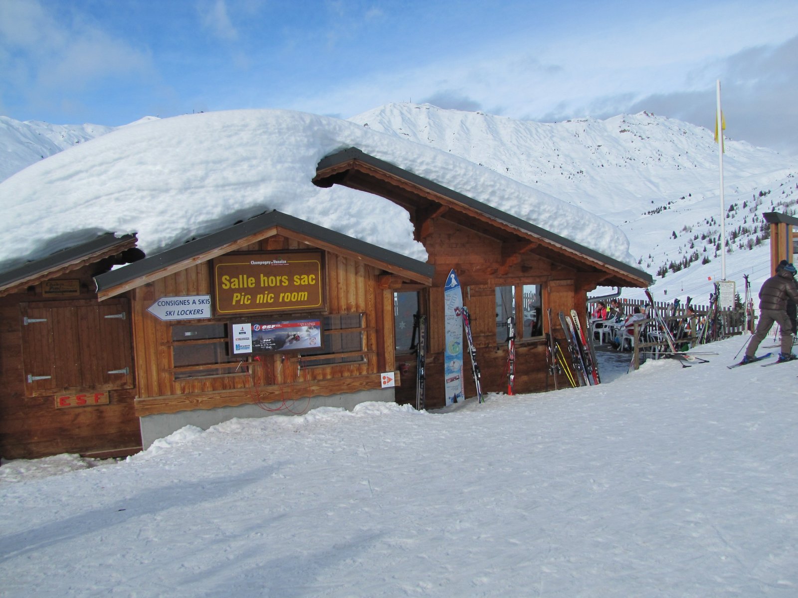 Champagny,a  kabinos tetejénél