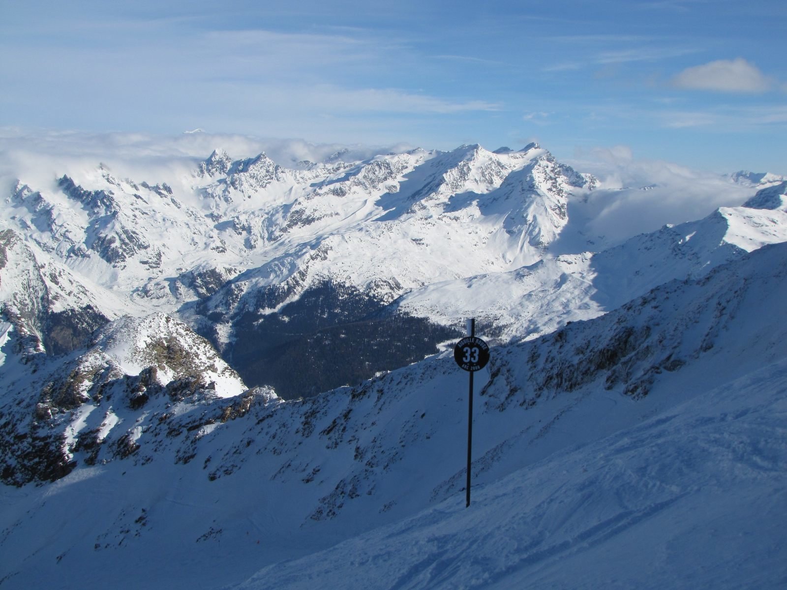 Les Arcs, Aiguille Rouge pálya