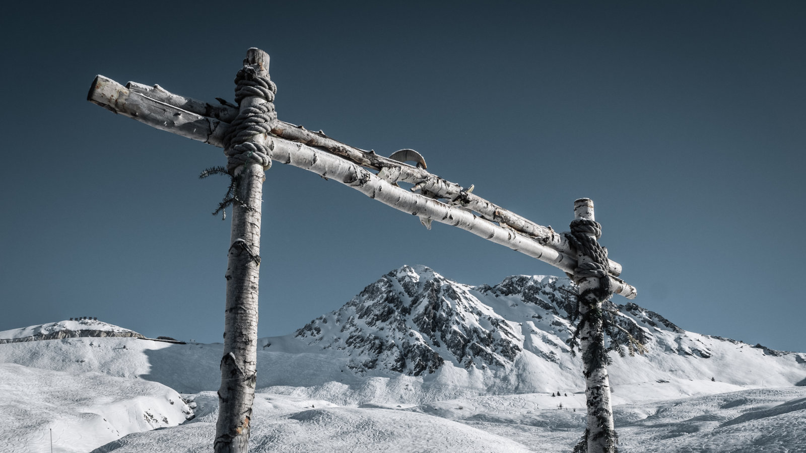 Hütte bejárat, avagy egy természetes képkeret.