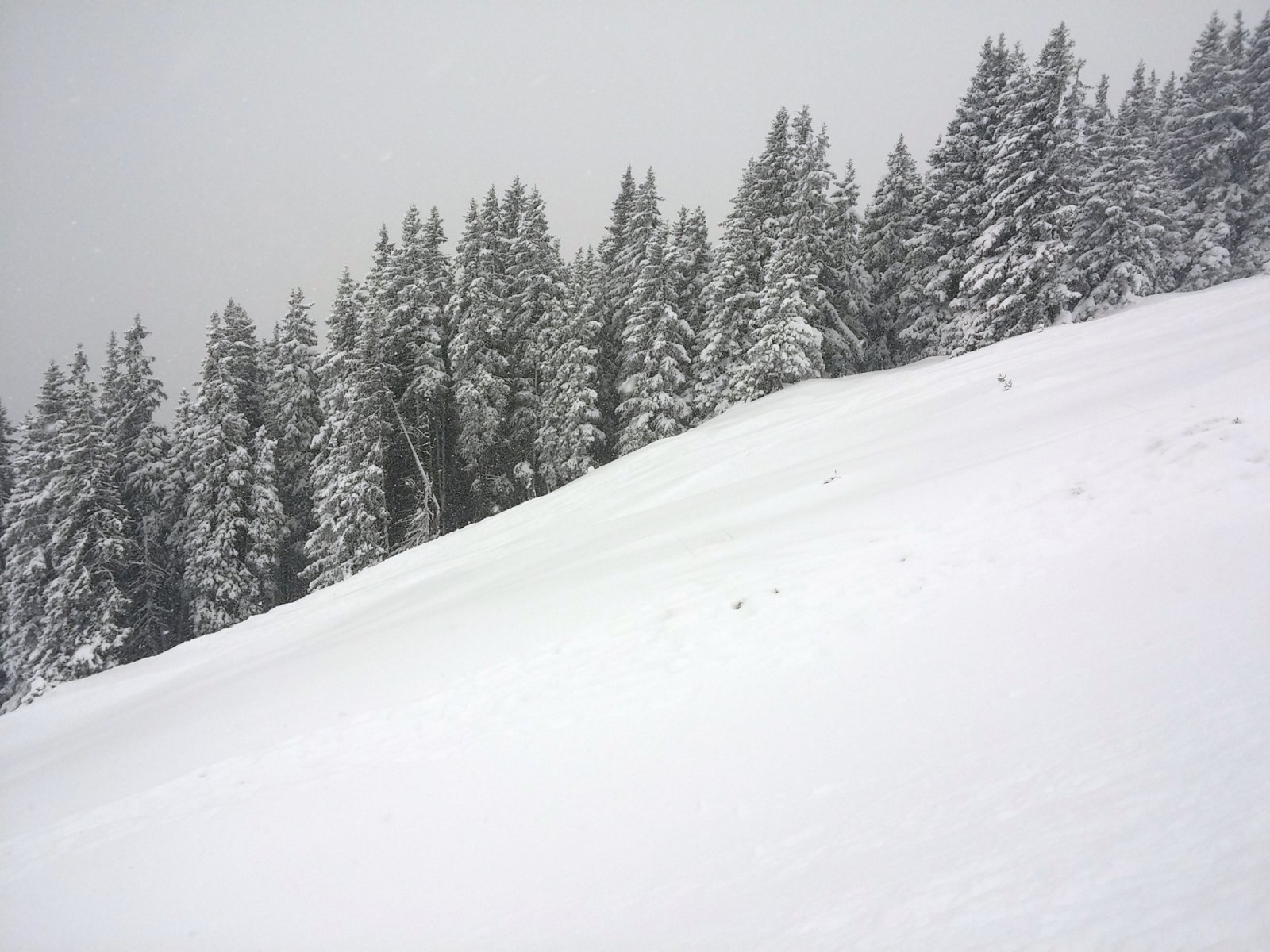 A lejtése éppen elég, de jól meg kell ereszteni, ha friss a hó