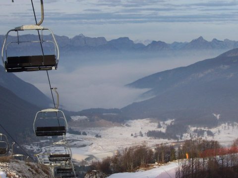 Kilátás a fekete szakasz tetejétől