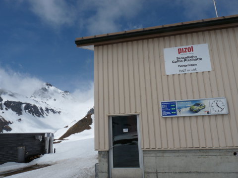 Pizol a hegyállomás 2227m-en