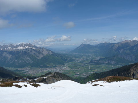 A Rajna vögye:jobbra Liechtenstein, balra Svájc, hátul jobbra Ausztria, balra Németország