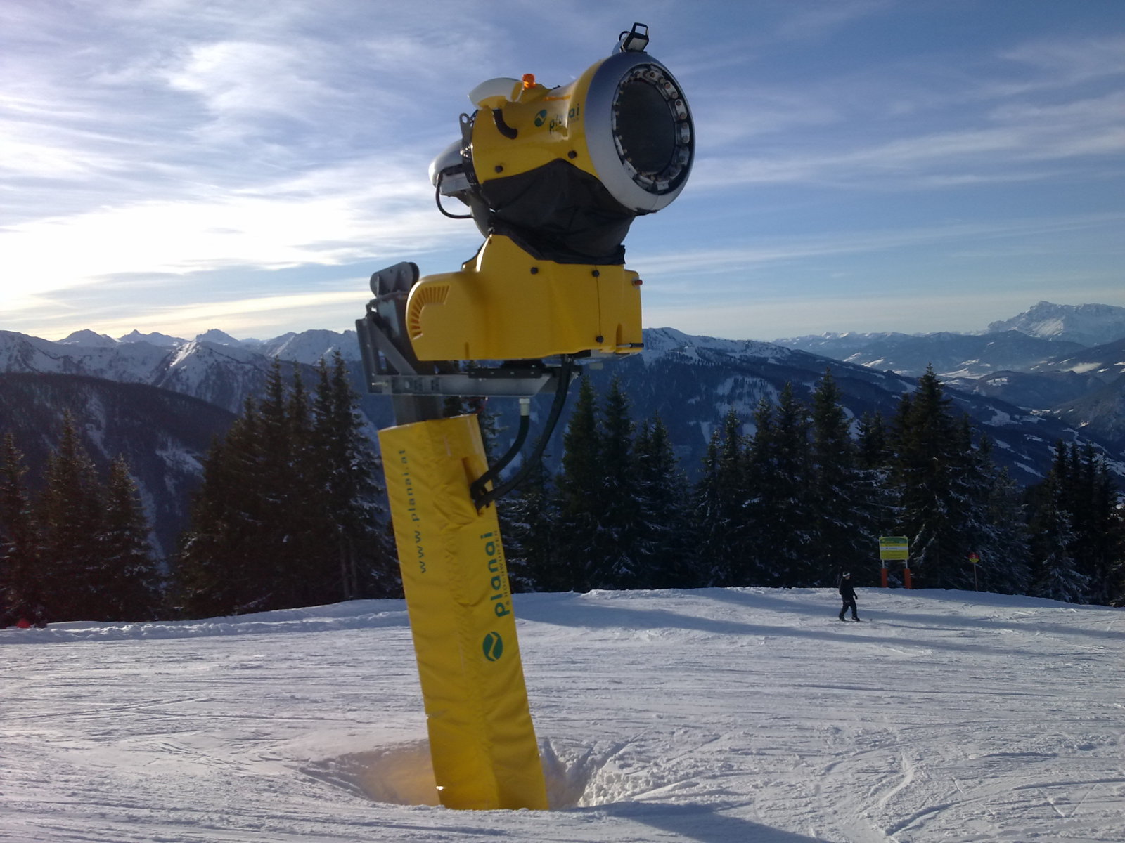 Hóágyú Planai pályáján (Kép: Baladincz Bendegúz)