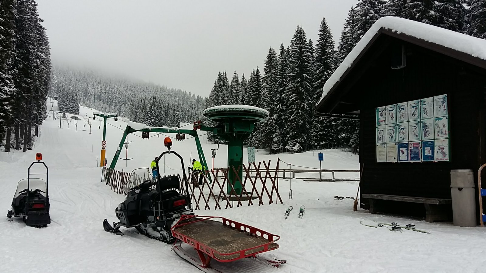 Szépen ratrakolt pályákat találtunk itt.