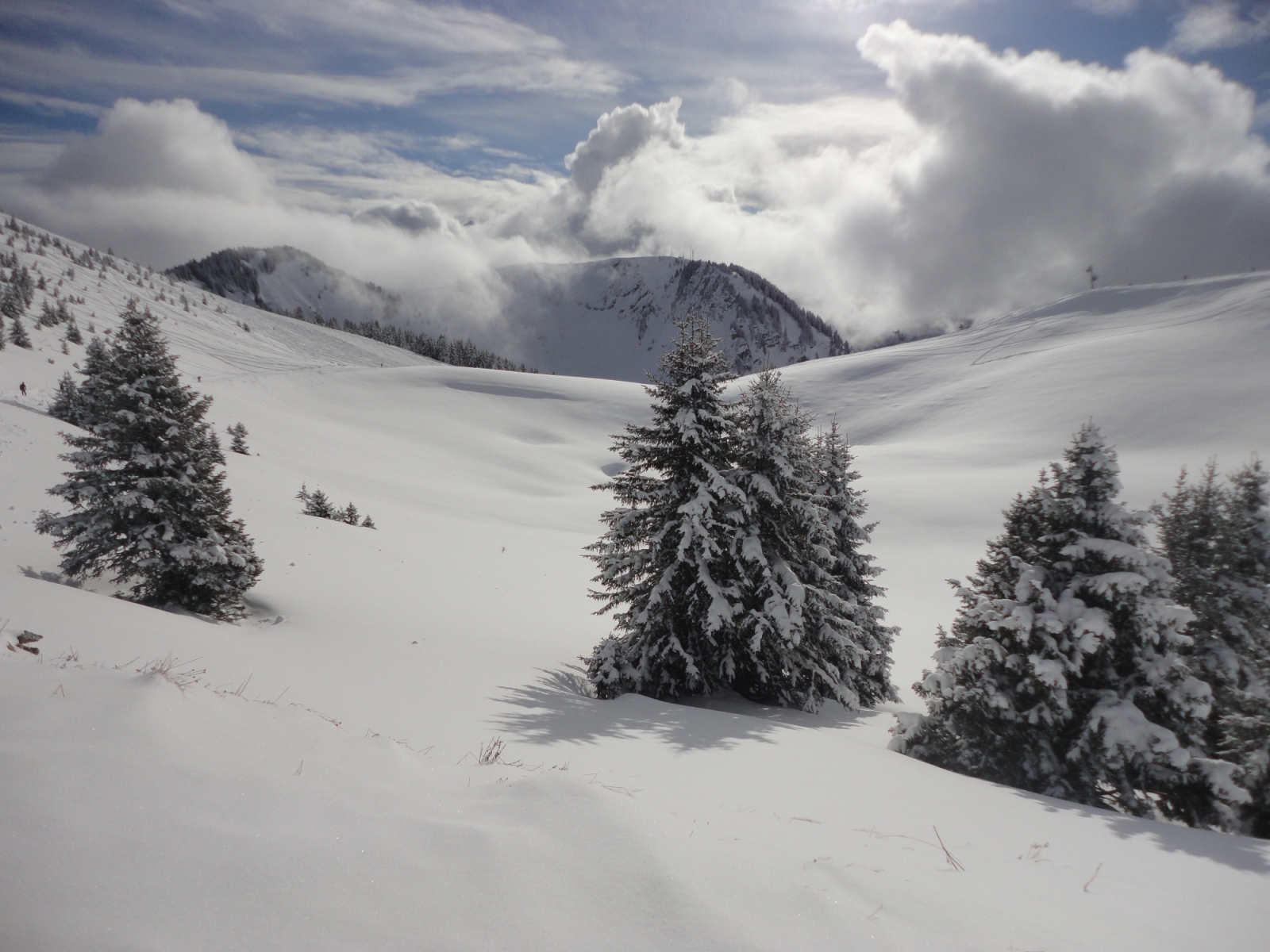 Napsütés, porhó, szélcsend. Bárcsak a tél minden napja ilyen lenne!