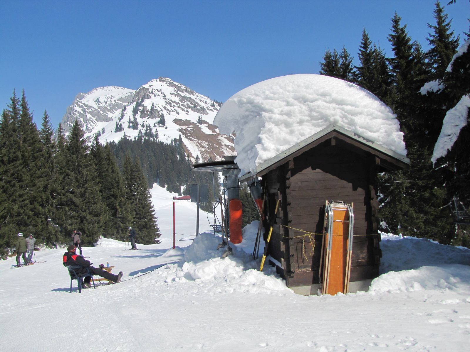 Chapelle d'Abondance, Tromby felvonó teteje 