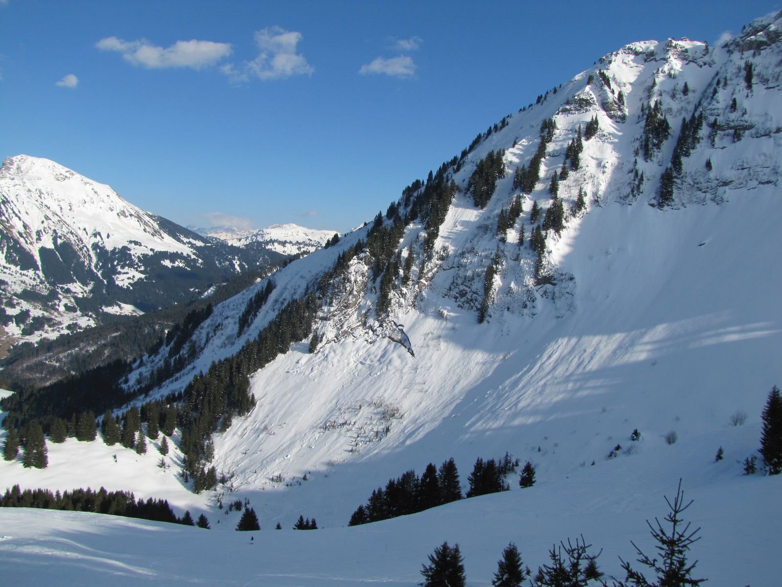Abondance, kilátás a La Corne-ról