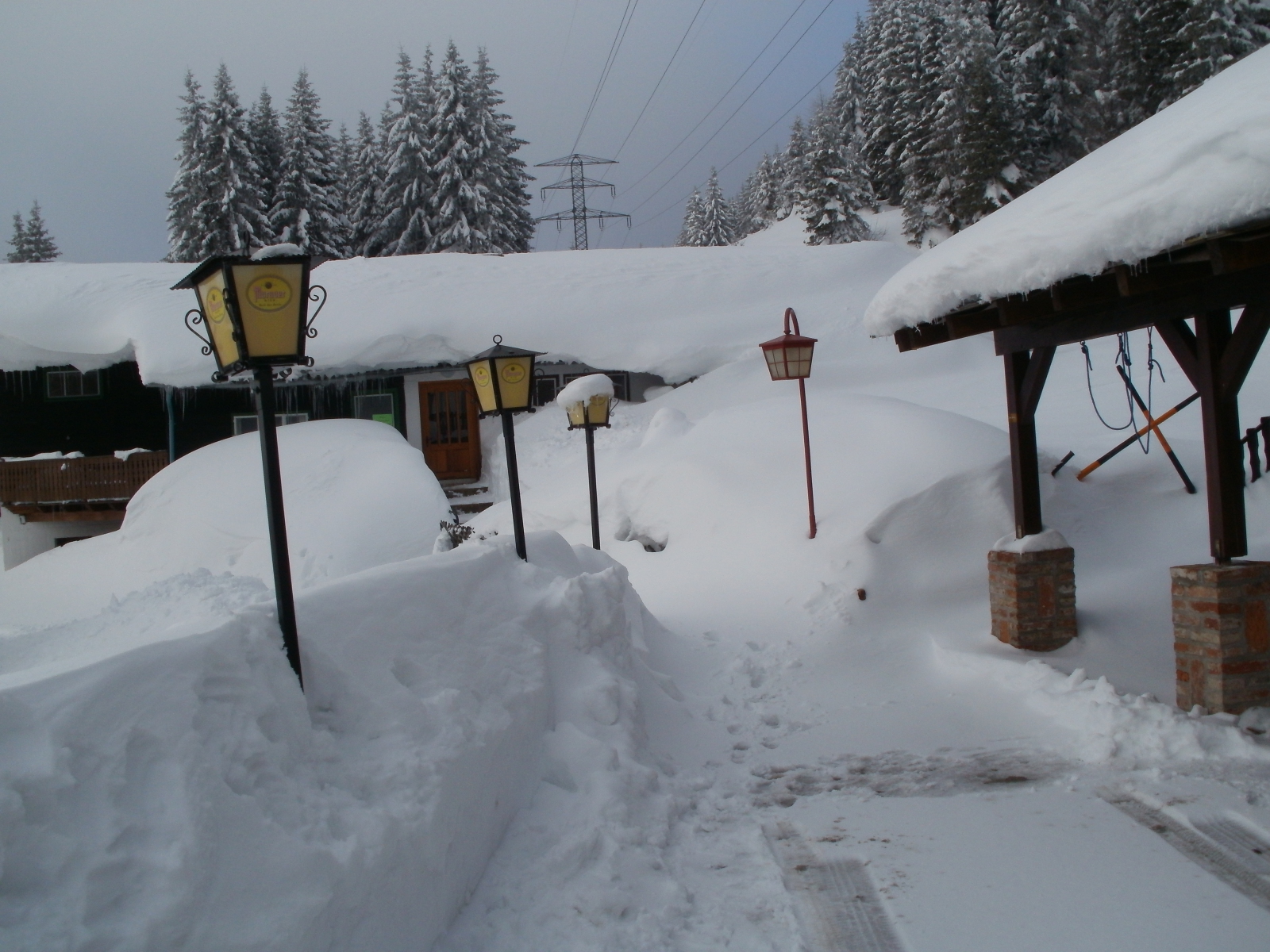 A Berglift bejáratából a classic felvonó