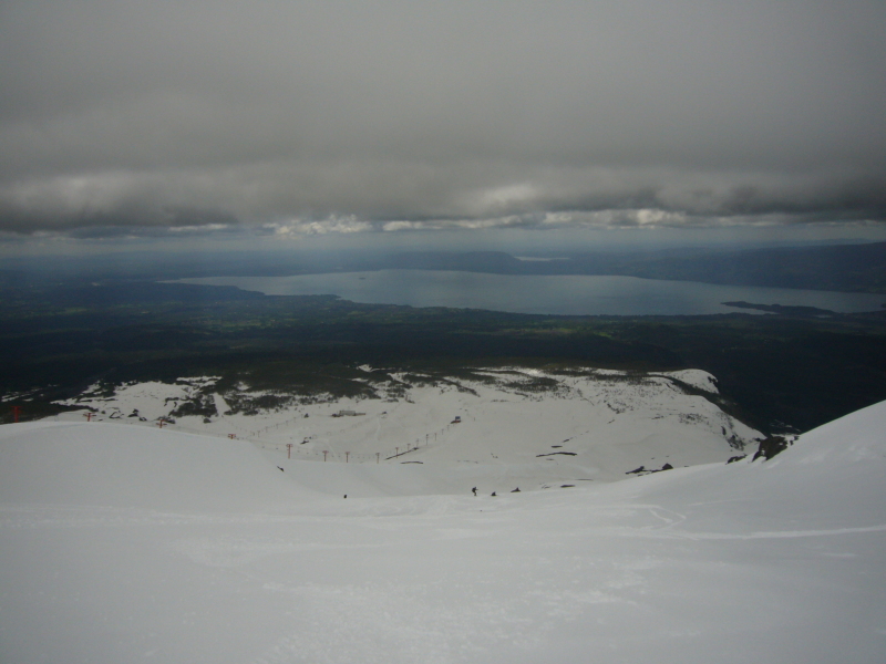 sípályák a vulkán oldalában