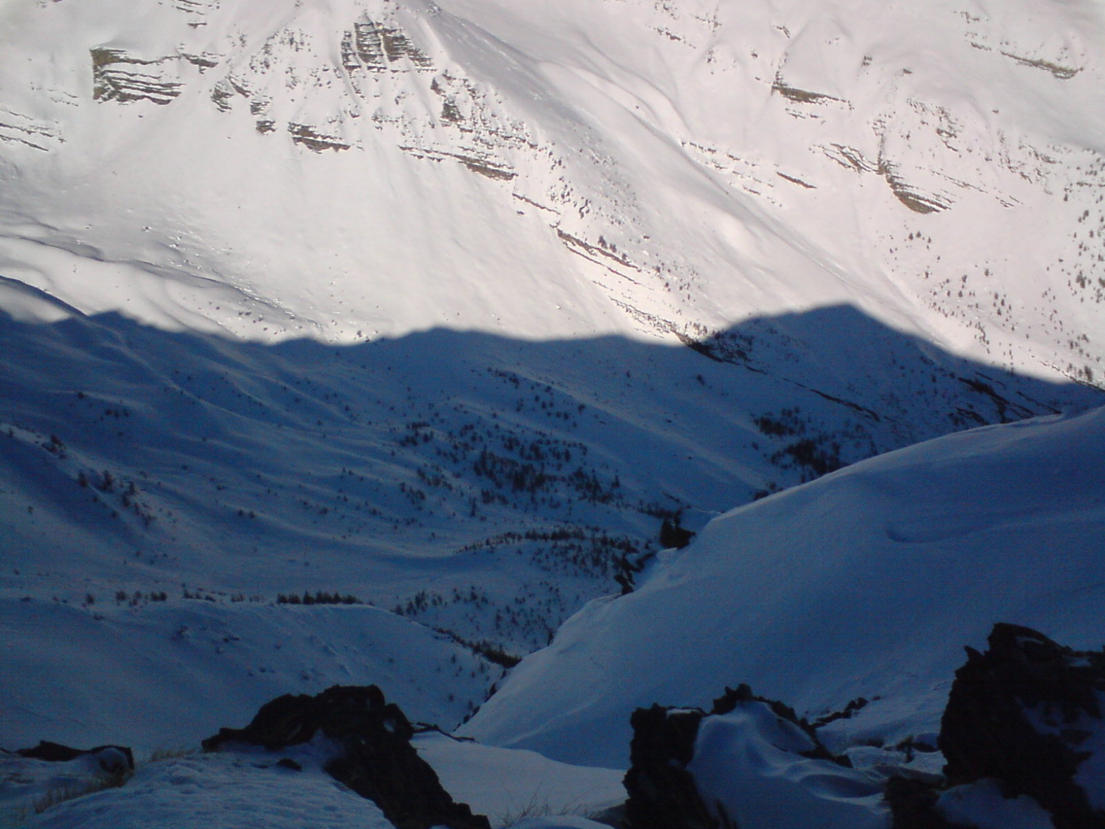 Col du Bal, Séta a gerincen (kilátás jobbra)