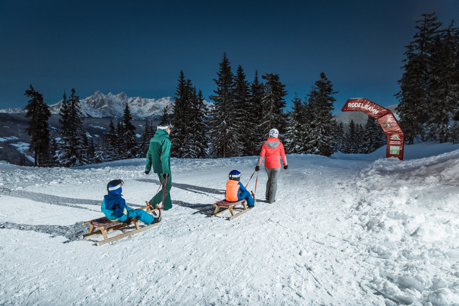 Esti szánkózás: innen indul a 6 km hosszú szánkópálya | Fotó: Markus Rohrbacher