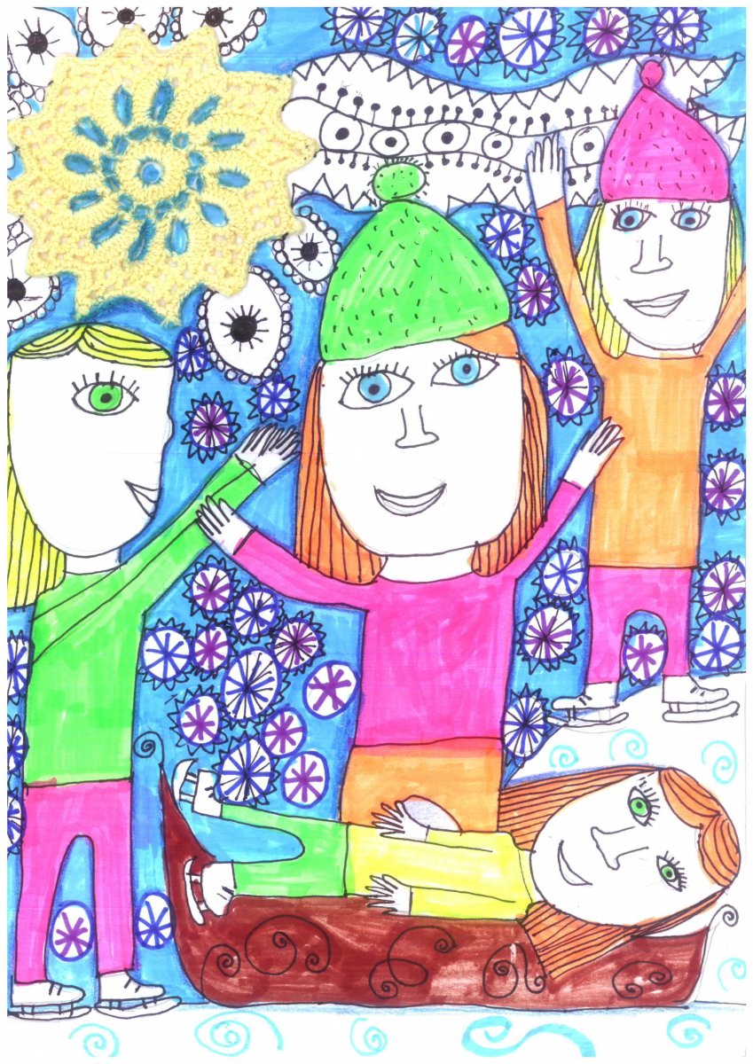 Farkas Gréta  4. oszt. - Szánkózni, korcsolyázni jó (SZTEJKI Pallavicini Sándor Általános Iskola)