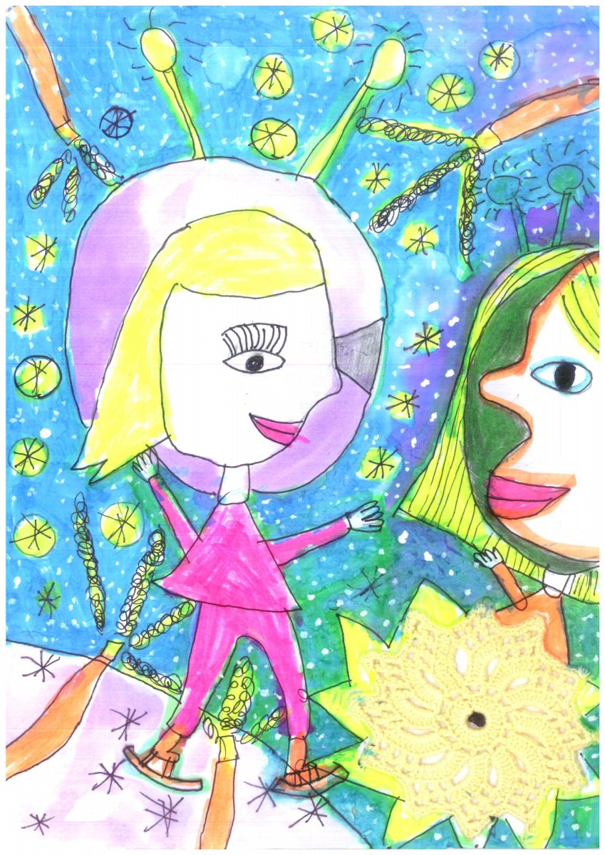 Lévai Eszter    2. oszt. - találkozás a jégbolygón lakóval (SZTEJKI Pallavicini Sándor Általános Iskola)