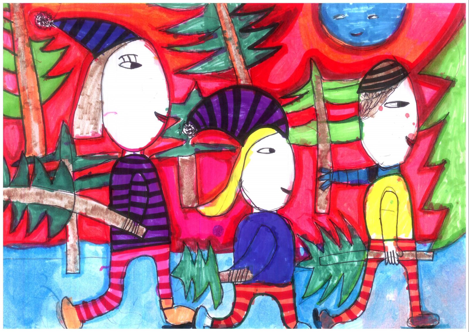 Tóth Debóra  3. oszt. - Koris fenyőmanók (SZTEJKI Pallavicini Sándor Általános Iskola)