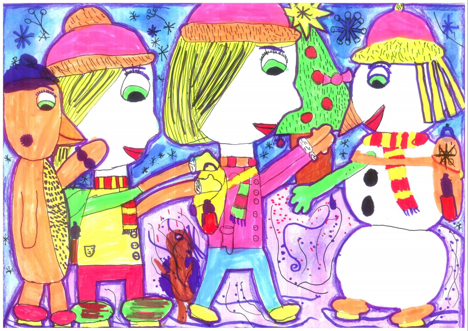 Rohács Zsuzsanna 3. oszt. - Hóember-korcsolyáztató (SZTEJKI Pallavicini Sándor Általános Iskola)